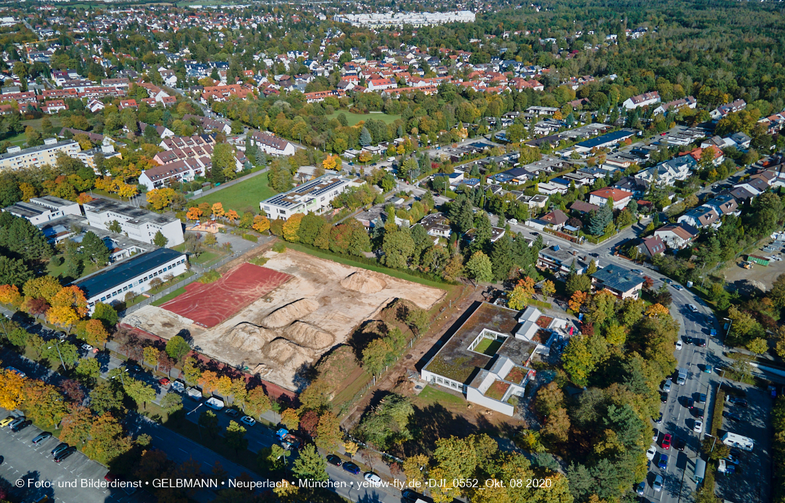 08.10.2020 - Baustelle zur Grundschule am Karl-Marx-Ring in Neuperlach